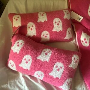 Pink Ghost Pillows with Washable Covers